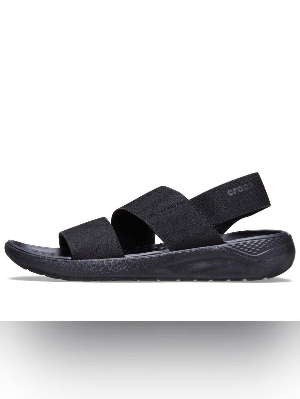 Crocs Literide Stretch Sandals Strappy Black Size 6